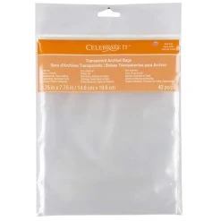 Best Pirce 🌟 12 Packs: 40 ct. (480 total) Transparent Archival Bags by Celebrate It™, 5.75" x 7.34" 😀