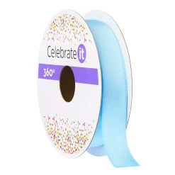 Cheapest 😍 5/8" Satin Light Blue Ribbon by Celebrate It® 360°™ 🥰