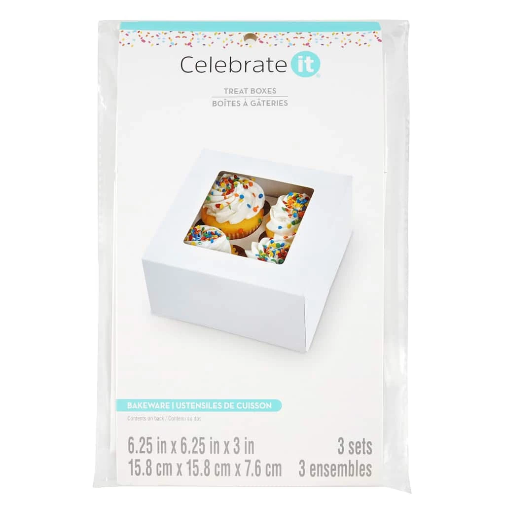 Coupon ✨ Window Cupcake Boxes by Celebrate It®, 3ct. 🎁 1 Coupon ✨ Window Cupcake Boxes by Celebrate It®, 3ct. 🎁