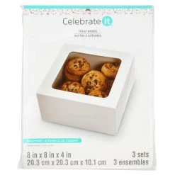 Hot Sale 🤩 8" x 8" Window Treat Boxes by Celebrate It®, 3ct. ⭐