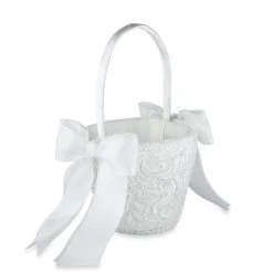 Flash Sale 😀 White Vintage Lace Flower Basket by Celebrate It™ 🧨