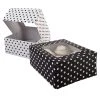 Flash Sale 🔥 Black & White Polka Dot Cupcake Boxes by Celebrate It® 🔥
