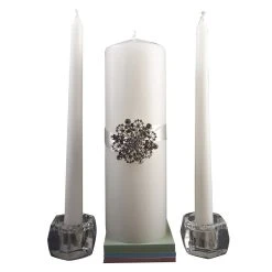 Hot Sale ⌛ Celebrate It™ Occasions™ Unity Candle Set with Brooch ⌛