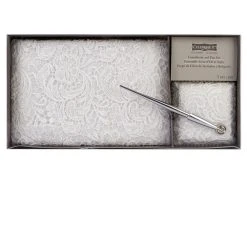 Top 10 ⭐ Celebrate It™ Occasions™ Guestbook & Pen Set, White Vintage Lace 😍