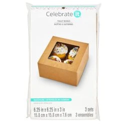 Outlet 🔔 Kraft Cupcake Boxes by Celebrate It®, 3ct. 🧨