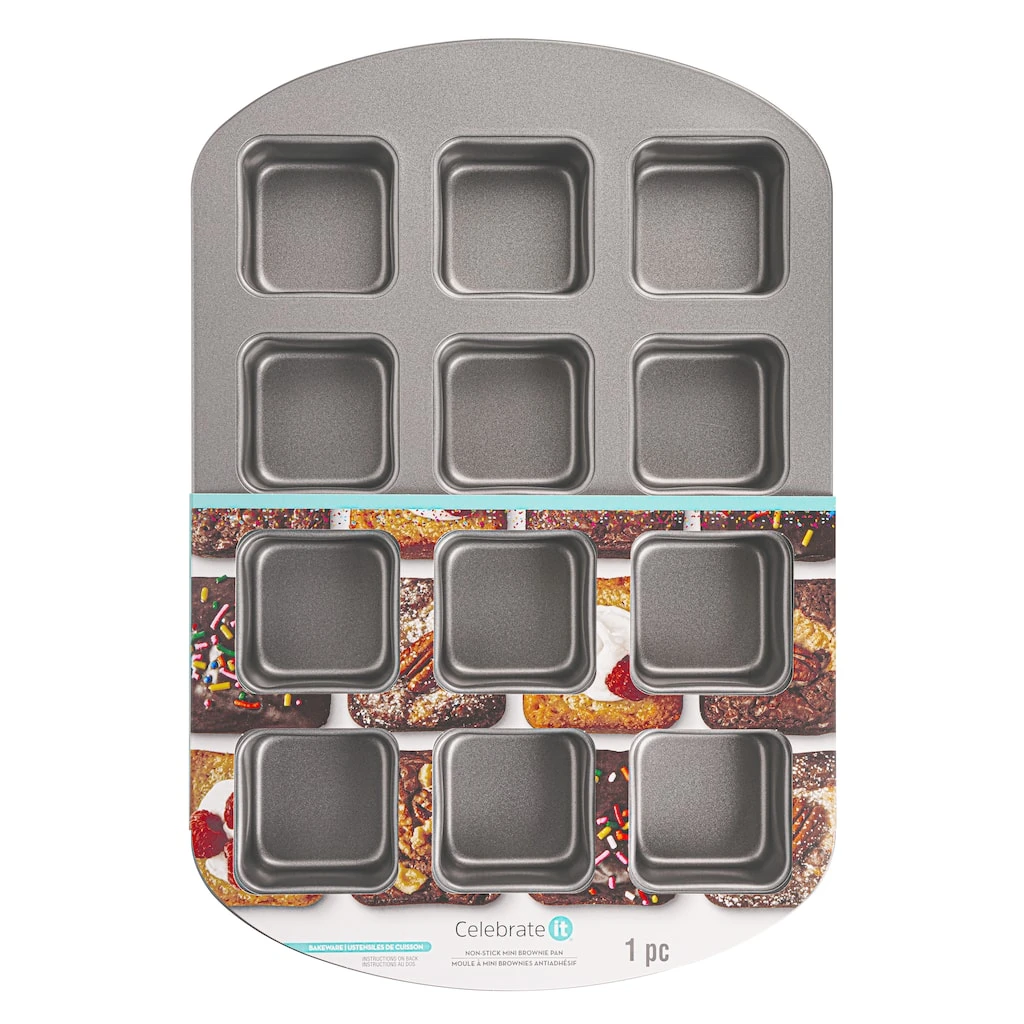 Coupon 🤩 Non-Stick Mini Brownie Pan by Celebrate It® 💯 1 Coupon 🤩 Non-Stick Mini Brownie Pan by Celebrate It® 💯