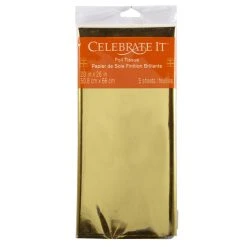 Flash Sale 😀 20 Packs: 5 ct. (100 total) Gold Foil Tissue by Celebrate It™ 🔔