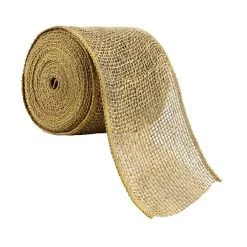 Buy ⭐ 4" Burlap Wired Ribbon by Celebrate It® Occasions™ 🤩
