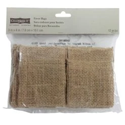 Hot Sale 😉 Occasions™ Burlap Favor Bags by Celebrate It™, 3" x 4" ❤️ -Celebrate It Sales Shop 10307408