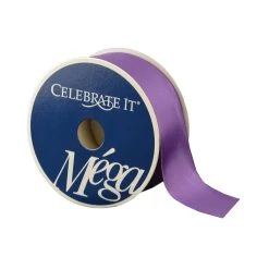 Promo 🔥 12 Pack: 1.5" Satin Wired Eggplant Ribbon by Celebrate It® Méga ❤️