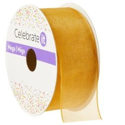 Outlet 💯 1.5" Satin Shimmer Wired Ribbon by Celebrate It® Méga ⭐