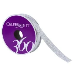 Coupon 🛒 5/8" Twill Metallic Ribbon by Celebrate It® 360°™ 🔥