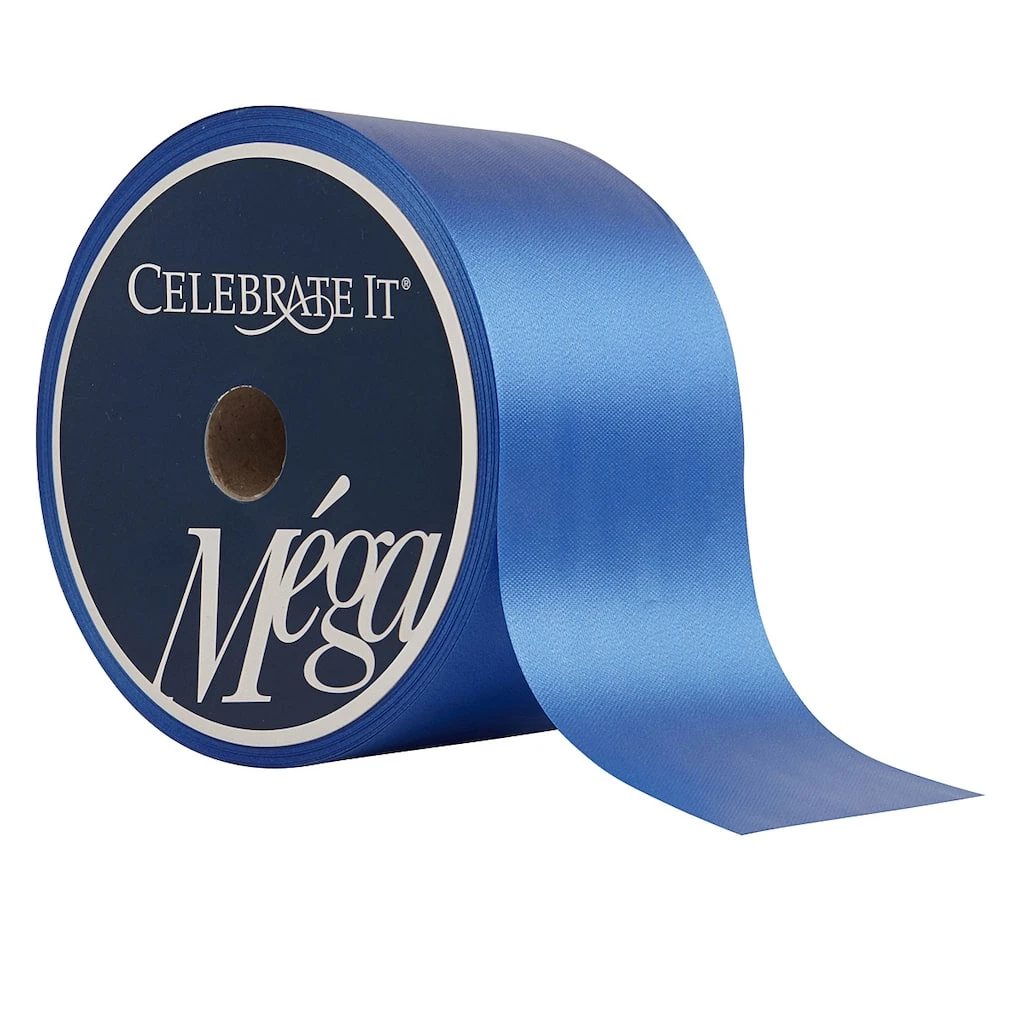 Outlet 🔥 2.5" Satin Floral Ribbon by Celebrate It® Mega ✔️ 1 Outlet 🔥 2.5" Satin Floral Ribbon by Celebrate It® Mega ✔️