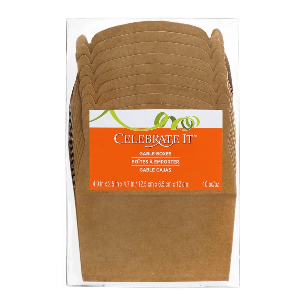 Coupon π 12 Packs: 10 ct. (120 total) Kraft Gable Boxes by Celebrate It™ π 2 Coupon π 12 Packs: 10 ct. (120 total) Kraft Gable Boxes by Celebrate It™ π - Image 2