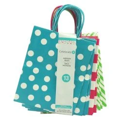 Buy 🌟 10" Dots & Chevron Paper Bag Value Pack by Celebrate It™ ✔️