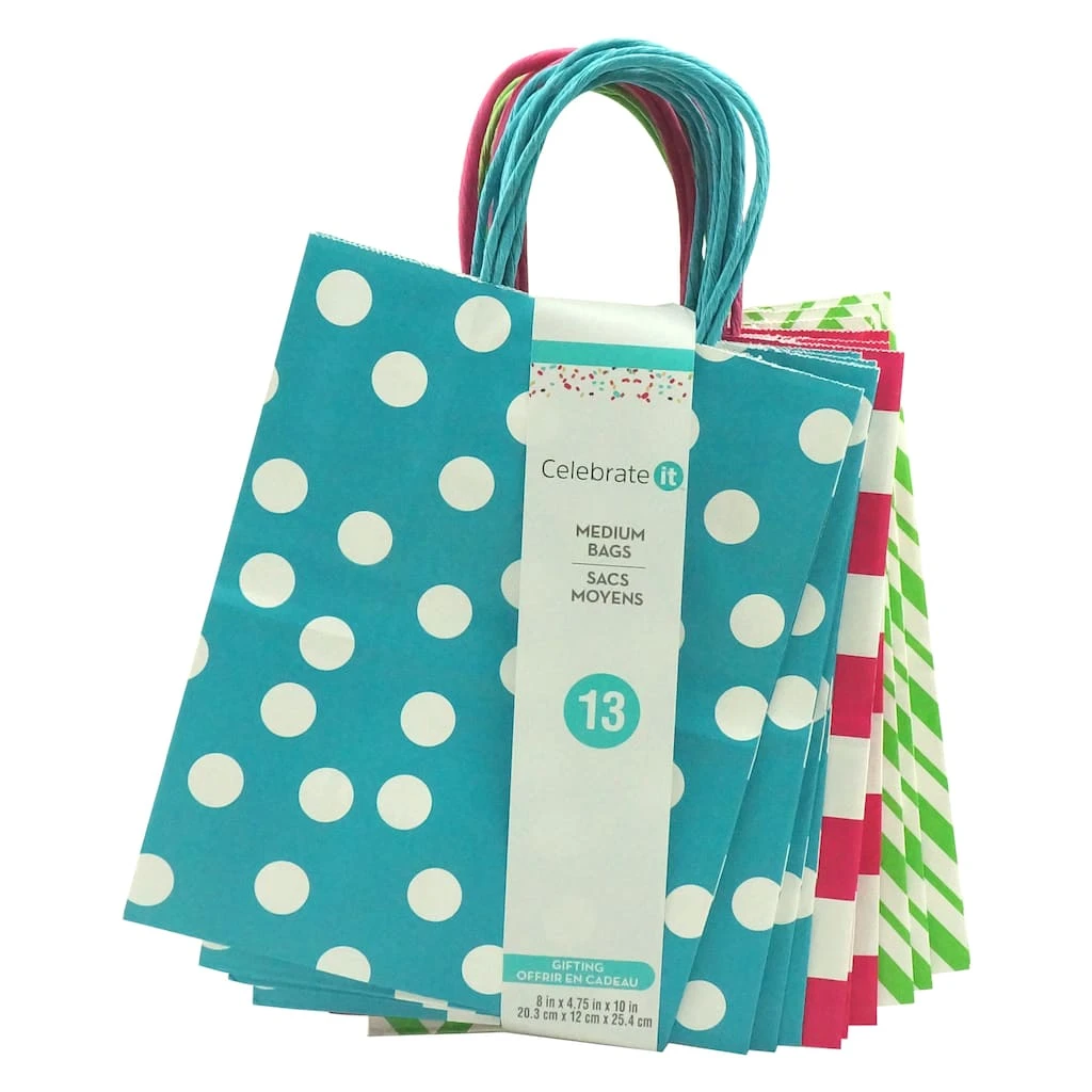 Buy π 10" Dots & Chevron Paper Bag Value Pack by Celebrate It™ βοΈ 1 Buy π 10" Dots & Chevron Paper Bag Value Pack by Celebrate It™ βοΈ