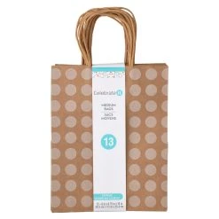 Best Pirce ⭐ 10" Kraft Dots & Chevron Paper Bag Value Pack by Celebrate It™ 🧨
