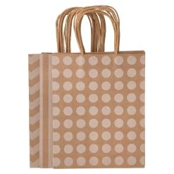 Best Pirce ⭐ 10" Kraft Dots & Chevron Paper Bag Value Pack by Celebrate It™ 🧨 -Celebrate It Sales Shop 10324335 32