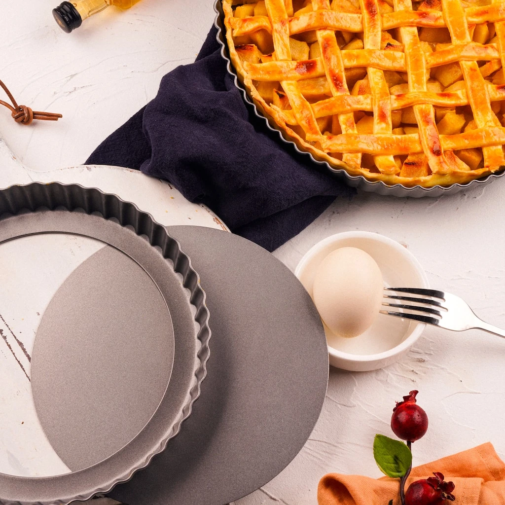 Hot Sale ❤️ Non-Stick Quiche & Tart Pan Set by Celebrate It® ✔️ 3 Hot Sale ❤️ Non-Stick Quiche & Tart Pan Set by Celebrate It® ✔️ - Image 3