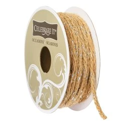 Discount 👍 4mm Jute & Metallic Trim by Celebrate It® Occasions™ 🌟