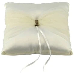 Brand new ⭐ Celebrate It™ Occasions™ Tulle Ring Bearer Pillow ⌛ -Celebrate It Sales Shop 10389218