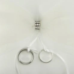 Brand new ⭐ Celebrate It™ Occasions™ Tulle Ring Bearer Pillow ⌛ -Celebrate It Sales Shop 10389218 2