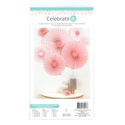 Discount 🤩 Pink Paper Rosettes Kit by Celebrate It® Entertaining 🔔 -Celebrate It Sales Shop 10398769 1