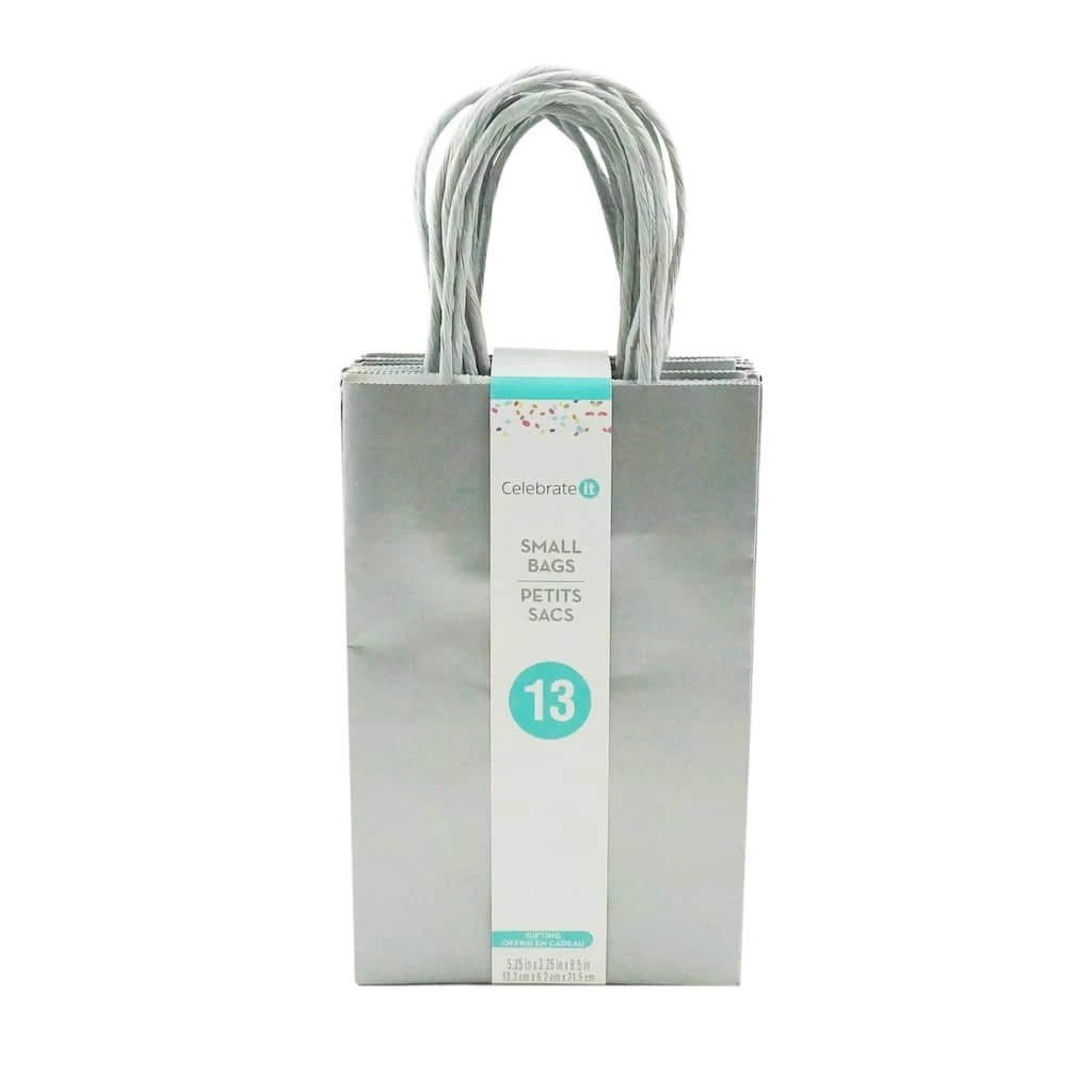 Deals ✨ Small Silver Paper Bags by Celebrate It™ ✔️ 1 Deals ✨ Small Silver Paper Bags by Celebrate It™ ✔️