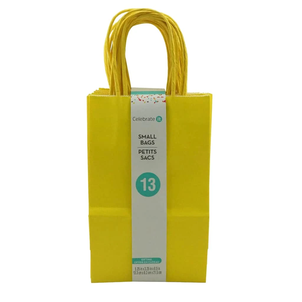 Hot Sale ⭐ Small Yellow Paper Bag Value Pack by Celebrate It™ ✨ 3 Hot Sale ⭐ Small Yellow Paper Bag Value Pack by Celebrate It™ ✨ - Image 3