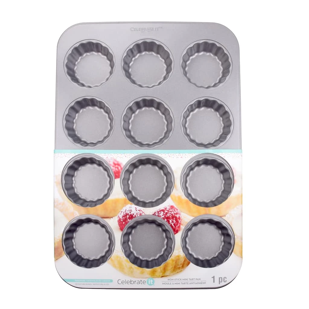 Best Sale ✔️ Non-Stick Mini Tart Pan by Celebrate It® ⭐ 1 Best Sale ✔️ Non-Stick Mini Tart Pan by Celebrate It® ⭐