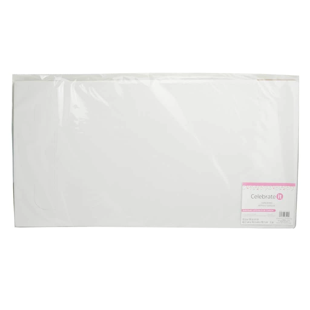Budget 🛒 6 Packs: 2 ct. (12 total) 19" x 14" Cake Boxes by Celebrate It® ❤️ 2 Budget 🛒 6 Packs: 2 ct. (12 total) 19" x 14" Cake Boxes by Celebrate It® ❤️ - Image 2