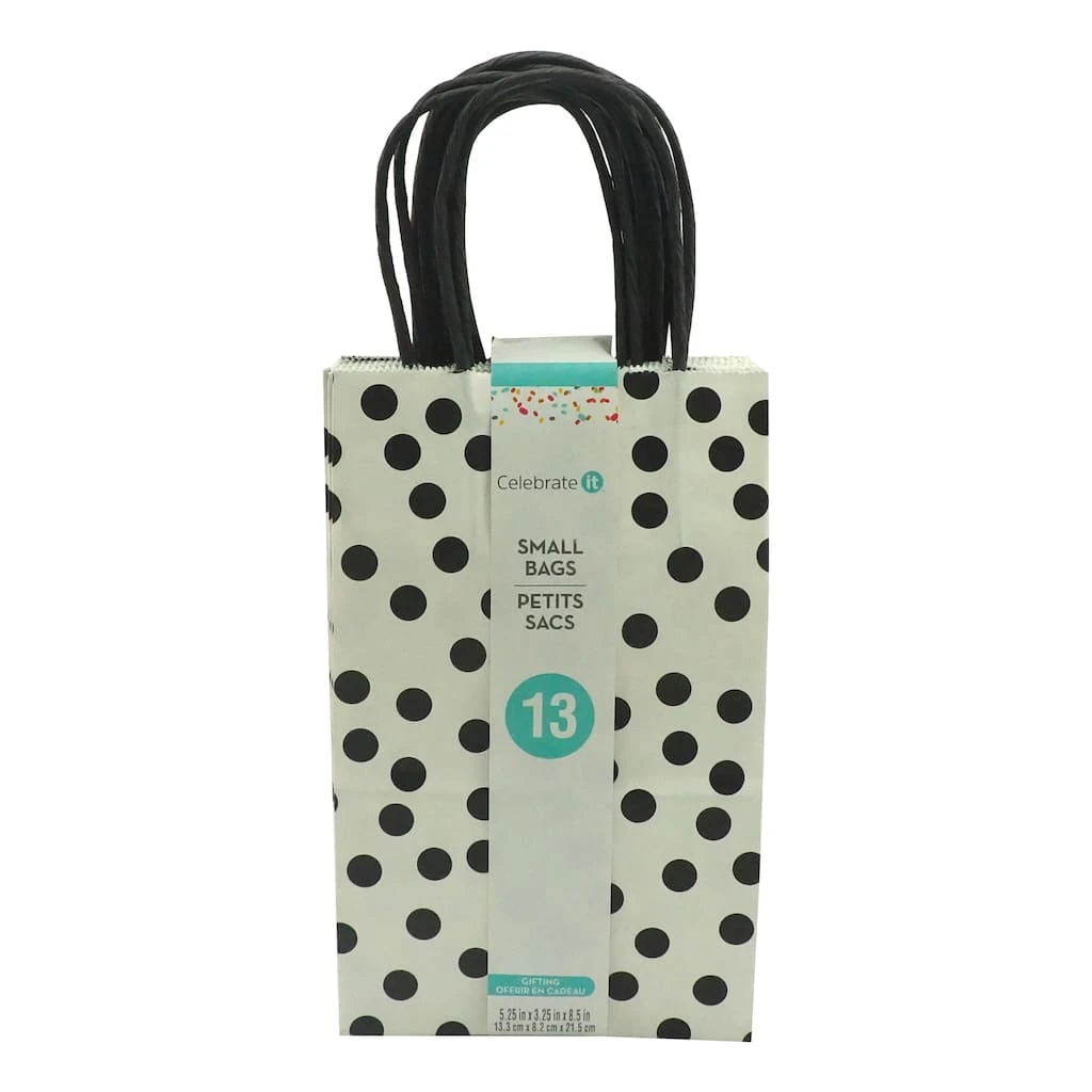 Cheap 🥰 Small Black & White Dots Paper Bag Value Pack by Celebrate It™ 🔥 4 Cheap 🥰 Small Black & White Dots Paper Bag Value Pack by Celebrate It™ 🔥 - Image 4