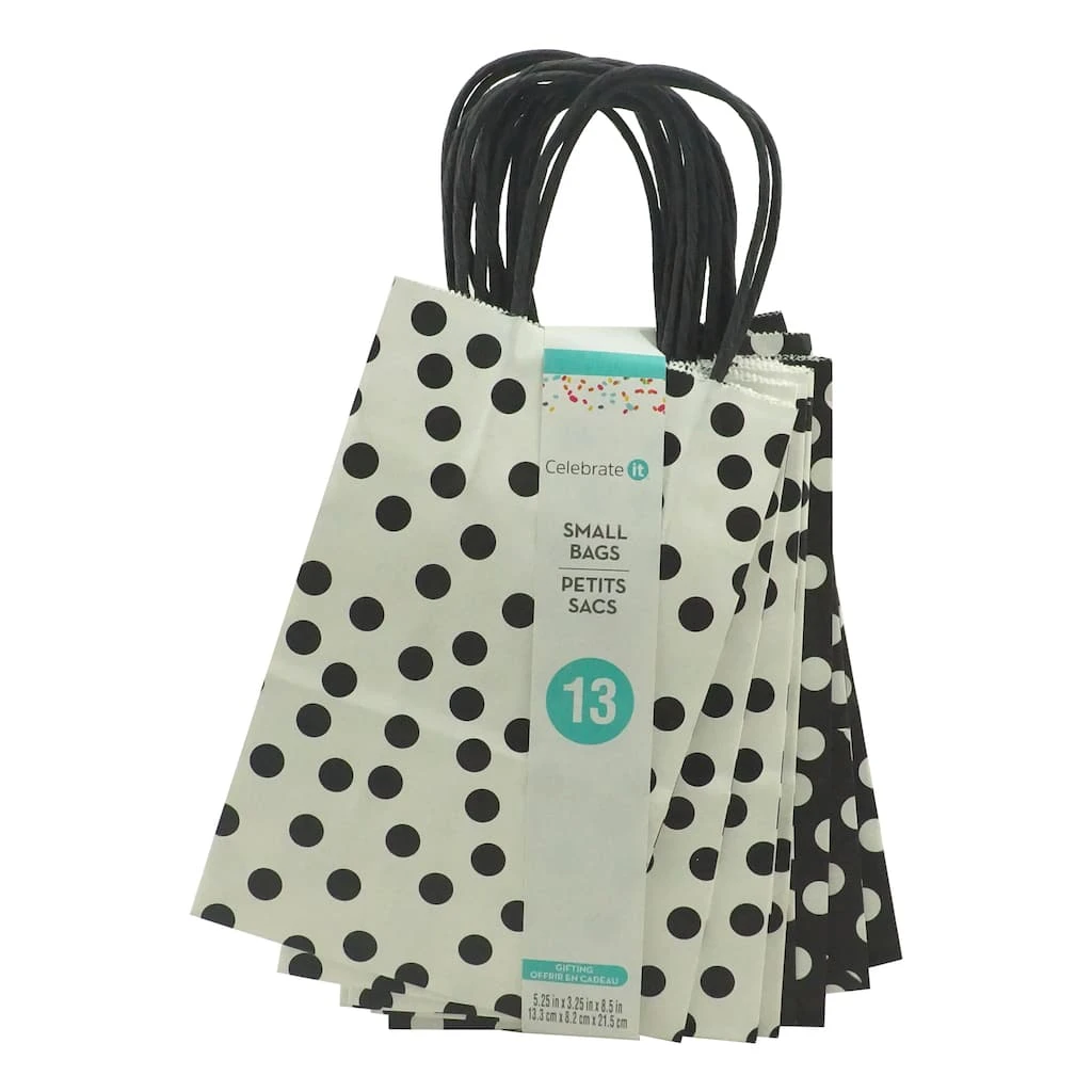 Cheap 🥰 Small Black & White Dots Paper Bag Value Pack by Celebrate It™ 🔥 3 Cheap 🥰 Small Black & White Dots Paper Bag Value Pack by Celebrate It™ 🔥 - Image 3