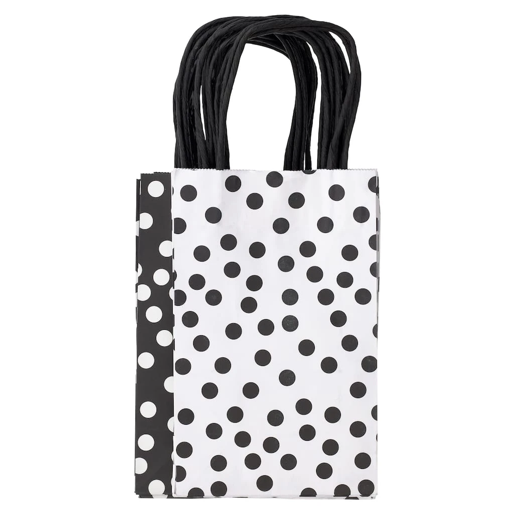 Cheap 🥰 Small Black & White Dots Paper Bag Value Pack by Celebrate It™ 🔥 1 Cheap 🥰 Small Black & White Dots Paper Bag Value Pack by Celebrate It™ 🔥