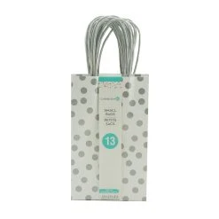 Buy ✨ Small Silver Polka Dot Gift Bags by Celebrate It™, 13ct. 👍