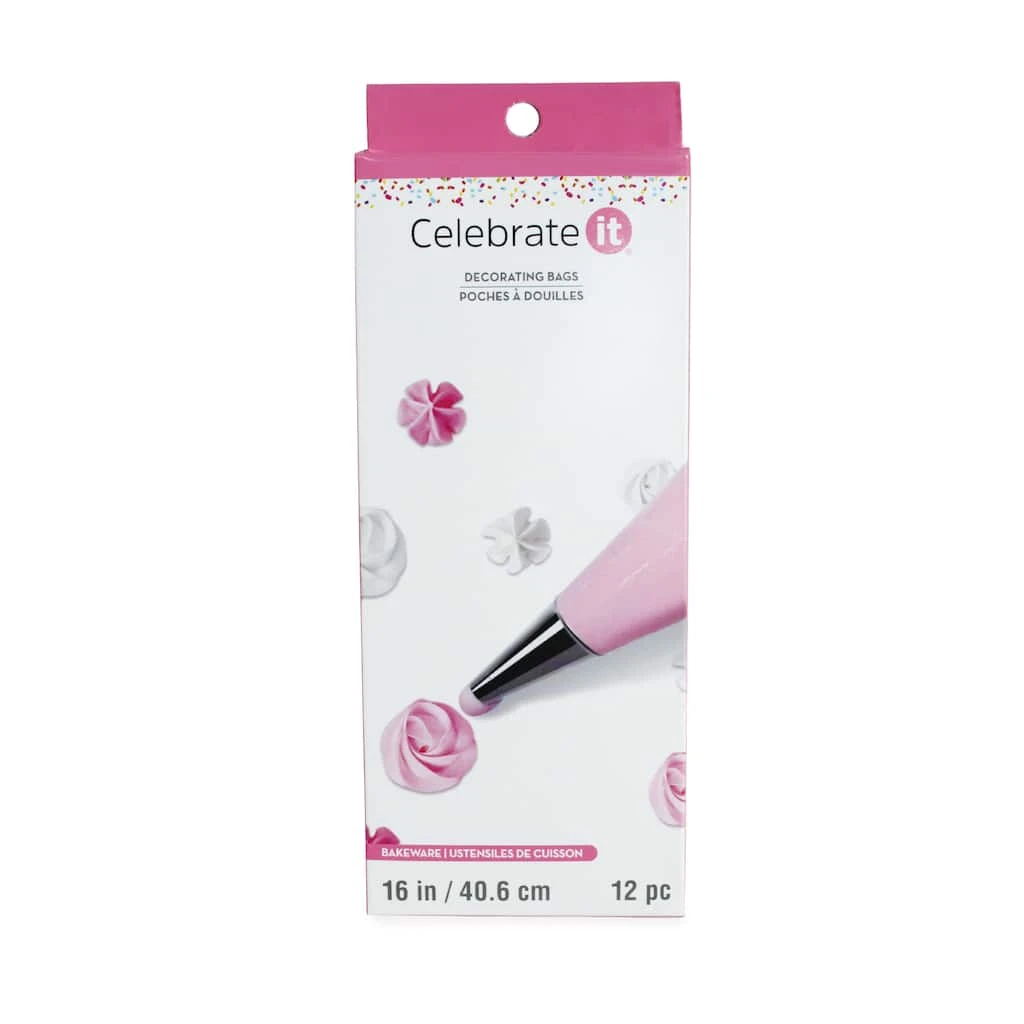 Discount ⌛ 12 Packs: 12 ct. (144 total) 16" Disposable Decorating Bags by Celebrate It® ⭐ 1 Discount ⌛ 12 Packs: 12 ct. (144 total) 16" Disposable Decorating Bags by Celebrate It® ⭐