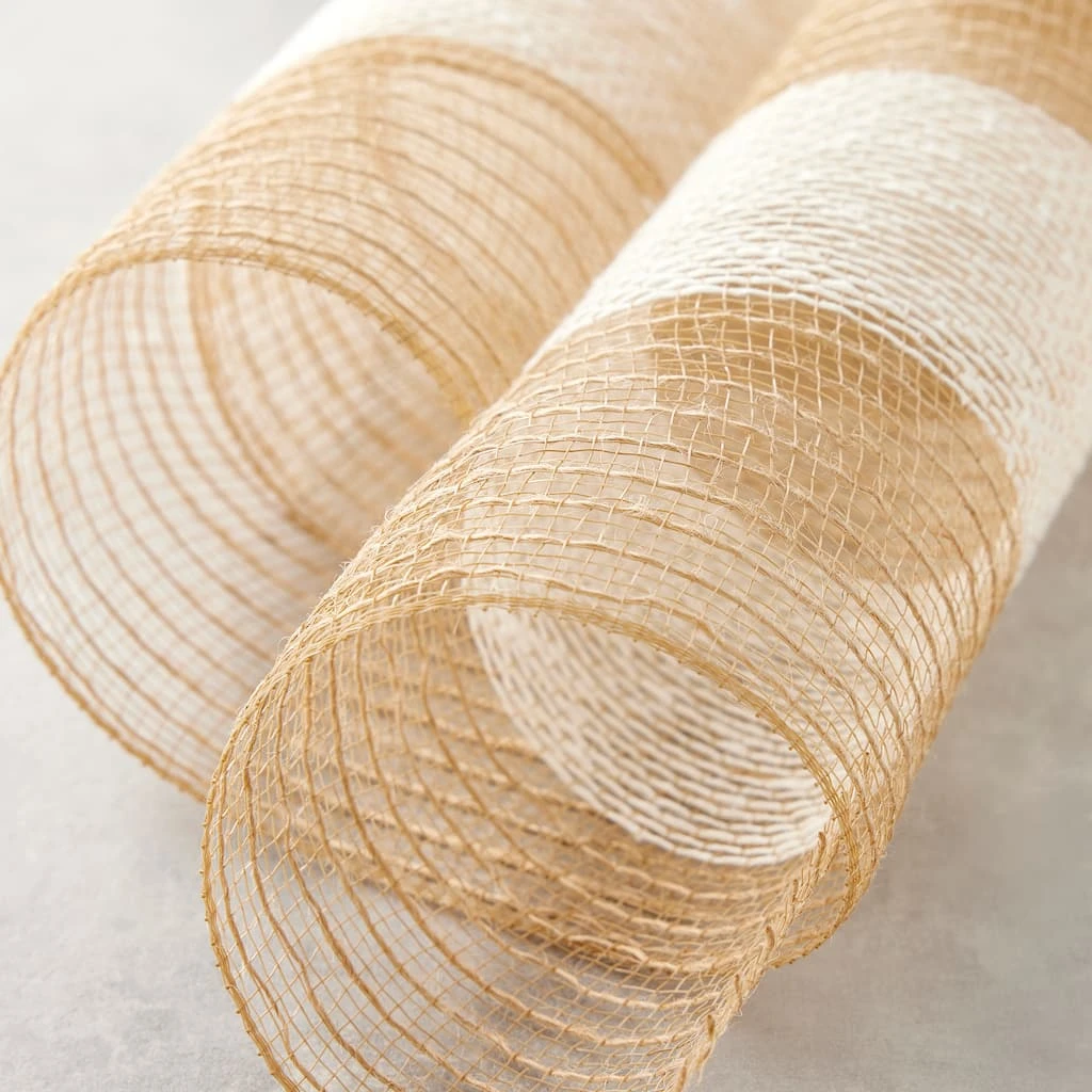 Flash Sale π 21" Jute Mesh Striped Ribbon by Celebrate It® Occasions™ π 2 Flash Sale π 21" Jute Mesh Striped Ribbon by Celebrate It® Occasions™ π - Image 2