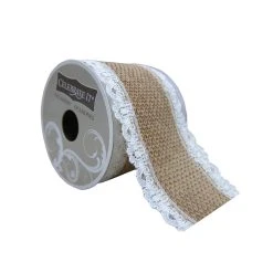 Brand new 🛒 12 Pack: 2.5" Burlap & Lace Ribbon by Celebrate It® Occasions™ ❤️