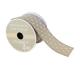 Best Pirce ✨ 2.5" Woven Wired Vintage Blush Polka Dot Ribbon By Celebrate It™ Aria 🤩