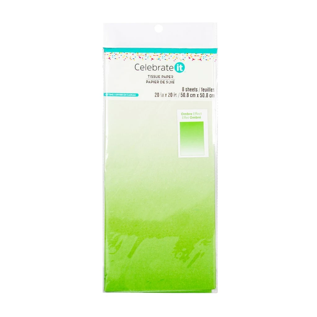 Cheap π Green Ombre Tissue Paper Sheets by Celebrate It™ π 1 Cheap π Green Ombre Tissue Paper Sheets by Celebrate It™ π