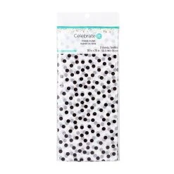 Best deal 😉 White & Black Dotted Tissue Paper Sheets by Celebrate It™ ⭐