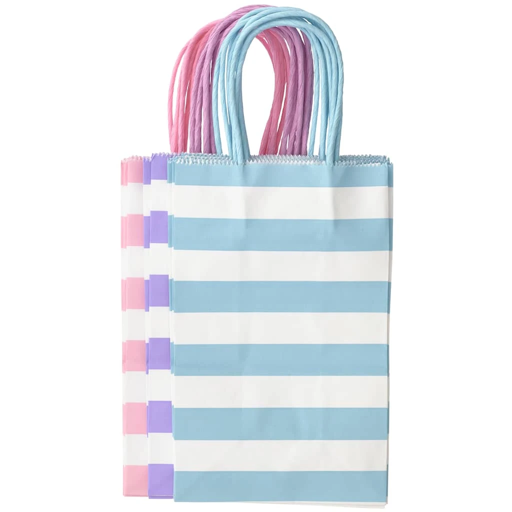 Discount ⌛ Pastel Stripe Value Pack Small Bags by Celebrate It™ ✨ 1 Discount ⌛ Pastel Stripe Value Pack Small Bags by Celebrate It™ ✨