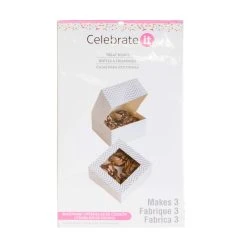 Cheapest 🎁 6 Packs: 3 ct. (18 total) Silver & White Cupcake Boxes by Celebrate It® 😍