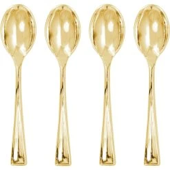 Cheap ⭐ Gold Mini Spoons by Celebrate It™, 24ct. 😀