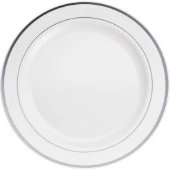 Best reviews of 😉 Round Banquet Plates with Silver Trim by Celebrate It™ 🥰