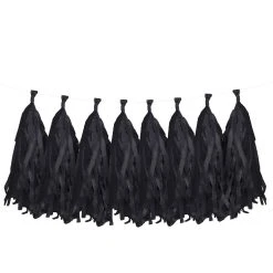 Budget 😍 Black Tissue Tassel Garland by Celebrate It™ 💯