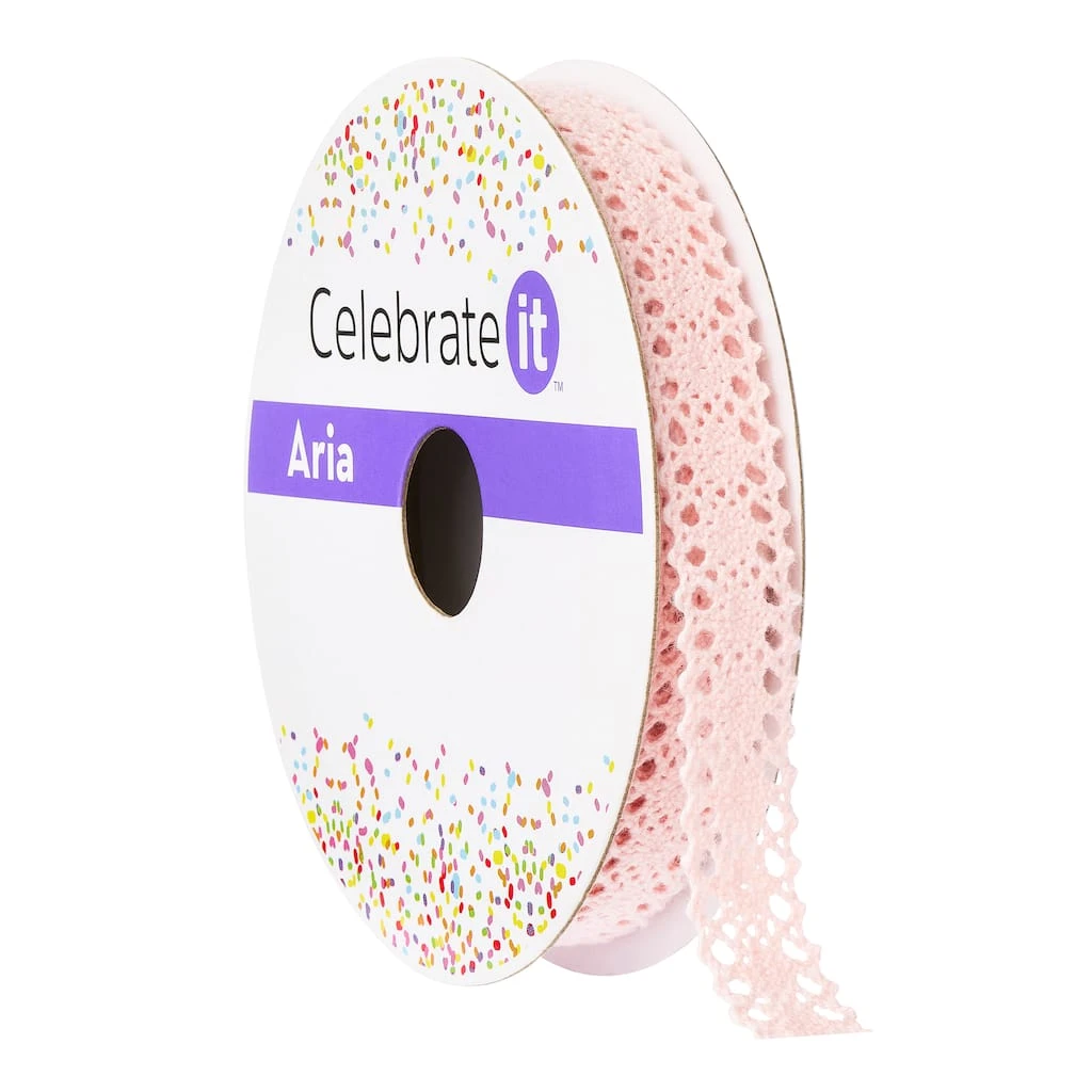 Best deal ⌛ 1/2" Lace Vintage Blush Ribbon by Celebrate It® Aria ⭐ 1 Best deal ⌛ 1/2" Lace Vintage Blush Ribbon by Celebrate It® Aria ⭐