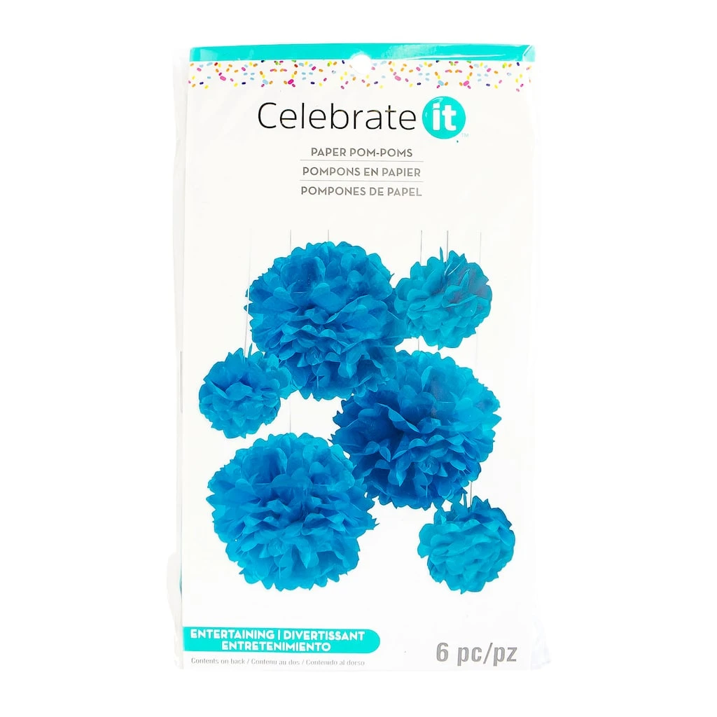 Coupon βοΈ Turquoise Paper Pom Poms By Celebrate It™ π 2 Coupon βοΈ Turquoise Paper Pom Poms By Celebrate It™ π - Image 2