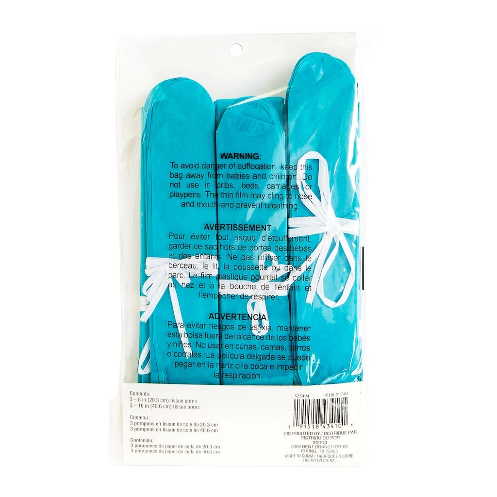 Coupon βοΈ Turquoise Paper Pom Poms By Celebrate It™ π 4 Coupon βοΈ Turquoise Paper Pom Poms By Celebrate It™ π - Image 4