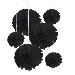Discount 🥰 Black Paper Pom Poms By Celebrate It™ 💯